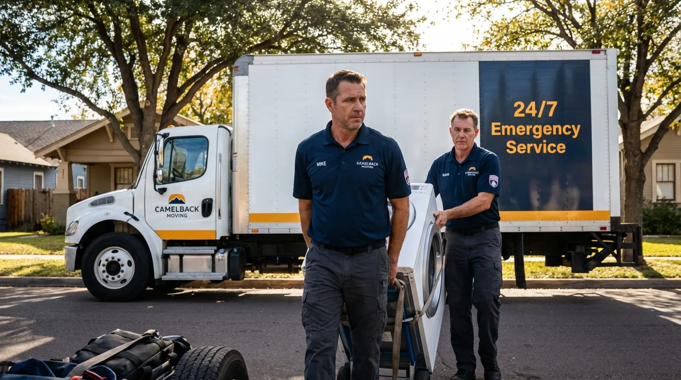 CamelBack Moving crew loading furniture in Colorado Springs, CO